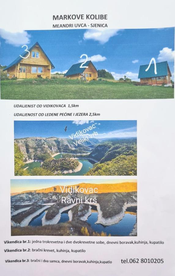 Markove Kolibe 1, Uvac,Vecaa Sjenica Exterior foto